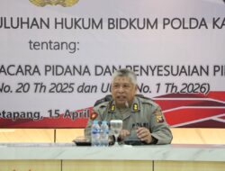 Gelar Penyuluhan Di Polres Ketapang, Bidkum Polda Kalbar Sampaikan Materi Transformasi Hukum Acara Pidana Dan Penyesuaian Pidana