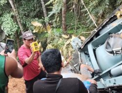 Polri Kawal Olah TKP dan Investigasi Kecelakaan Helikopter PK-CFX di Nanga Taman