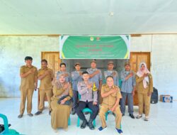 Perkuat Pamswakarsa, Bhabinkamtibmas Polsek Nanga Tayap Briptu Rahmad Pimpin Pelatihan Linmas Desa Lembah Hijau