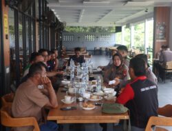 Silaturahmi Humanis Kapolres Landak, Polisi dan Buruh Kompak Jaga Kamtibmas dan Waspada El Nino