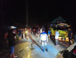 Tabrakan Beruntun Tiga Truk di Jalan Sekadau-Sanggau, Polisi: Dua Orang Alami Luka