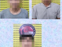 Polsek Delta Pawan Bekuk Tiga Pria Pengedar Sabu, Delapan Paket Sabu Turut Diamankan
