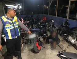 Razia Knalpot Brong di Malam Minggu, Satlantas Polres Sekadau Tindak 12 Pelanggar