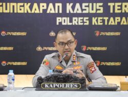 Polres Ketapang Laksanakan Konferensi Pers Penanganan Kasus Teror Di Kecamatan Air Upas