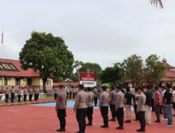 Polres Melawi Gelar Apel Kesiapsiagaan Antisipasi Peringatan Hari Buruh Internasional 2026