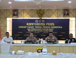 Polres Ketapang Laksanakan Konferensi Pers Ungkap Kasus Narkoba Awal Tahun 2026