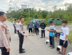 Pamapta Polres Sekadau Bubarkan Balap Liar di Kawasan Pemda, Tiga Pelajar Diamankan