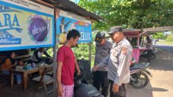 Satuan Binmas Polres Ketapang Laksanakan Kegiatan Preemtif Himbauan Kamtibmas Di Daerah Rawan Curanmor Di Kecamatan Delta Pawan