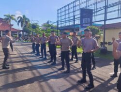 Kasat Samapta Polres Ketapang Pimpin Latihan Peningkatan Kemampuan Bela Diri Personel