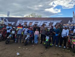 Polsek Matan Hilir Selatan Polres Ketapang Laksanakan Pengamanan Kejuaraan Grasstrack Fun Race Beach & Sand Race “STOP BALAP LIAR”