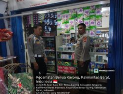 Dekat Dengan Warganya, Bhabinkamtibmas Polsek Benua Kayong Duduk Bersama Sampaikan Himbauan Kamtibmas