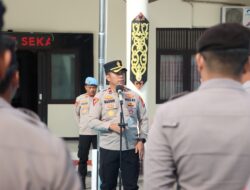Disiplin dan Sarpras Jadi Penekanan dalam Apel Jam Pimpinan Polres Sekadau