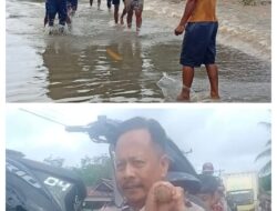 Viral Aksi Aipda Bedah Juni Winarto, Pikul Motor Warga Saat Banjir Deras