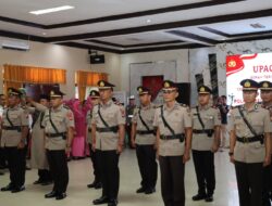 Kapolres Melawi Pimpin lansung Upacara Sertijab Sejumlah Pejabat Utama dan Kapolsek
