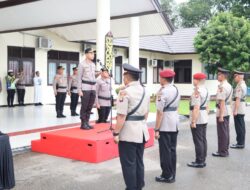 Polres Sekadau Gelar Sertijab Kabaglog, Kasat Resnarkoba dan Kasi Humas