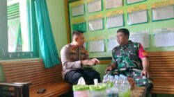 Kapolsek Sambangi Koramil Mempawah Hulu Perkuat Sinergitas TNI-Polri