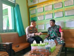 Kapolsek Sambangi Koramil Mempawah Hulu Perkuat Sinergitas TNI-Polri