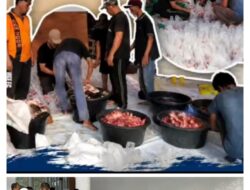 Pada Perayaan Idul Adha 1447 H.Masjid Agung Kota Juang Melawi Bagikan 764 Kantong Daging Kurban