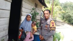 Wujud Kepedulian Polri, Bhabinkamtibmas Sukaharja serahkan Daging Qurban Kepada Warga Binaan