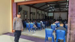 Hadir untuk Melayani, Polisi Jaga Keamanan Ibadah di Gereja Mahanaim