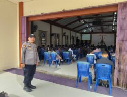 Hadir untuk Melayani, Polisi Jaga Keamanan Ibadah di Gereja Mahanaim