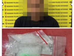 Pria Di Kecamatan Kendawangan Ditangkap Polisi, Sabu Seberat 3,84 Gram Turut Diamankan