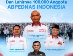 ABPEDNAS Cetak Sejarah, Raih 100 Ribu Anggota Bertepatan Hari Lahir Pancasila 2026