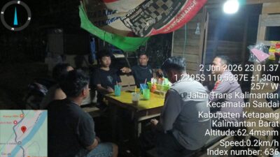 POLSEK SANDAI LAKSANAKAN PATROLI DIALOGIS ANTISIPASI GANGGUAN KAMTIBMAS DI WILAYAH KECAMATAN SANDAI