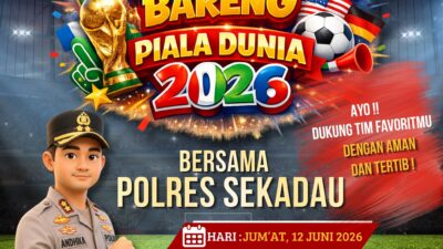 Polres Sekadau Gelar Nobar Piala Dunia 2026, Ajak Masyarakat Jaga Sportivitas dan Kamtibmas