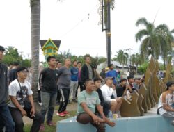 Polres Ketapang Gelar Nobar Piala Dunia di Bundaran Taman Kedondong Bersama Masyarakat