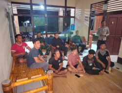 Pererat Solidaritas Lewat Sepak Bola, Polsek Air Besar Gelar Nobar Piala Dunia Bersama Forkopimcam