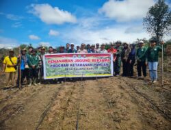 Kapolsek Sungai Tebelian Turun ke Lahan, Penanaman Jagung Hibrida Jadi Langkah Nyata Perkuat Ketahanan Pangan