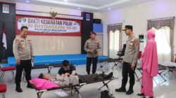 27 Kantong Darah Terkumpul dalam Bakti Kesehatan Hari Bhayangkara ke-80 di Polres Sekadau