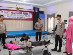 27 Kantong Darah Terkumpul dalam Bakti Kesehatan Hari Bhayangkara ke-80 di Polres Sekadau