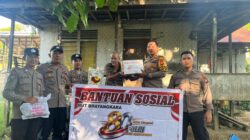 Kapolsek Simpang Dua Salurkan Bantuan Sosial kepada Masyarakat dalam Rangka Hari Bhayangkara ke-80
