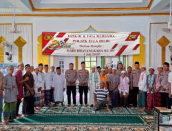 Polsek Ella Hilir bersama Masyarakat Gelar Zikir dan Doa Bersama