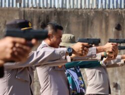 *Semarakkan Hari Bhayangkara ke-80 Polres Ketapang Gelar Lomba Menembak Bersama Anggota
