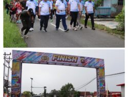 Semarak Bhayangkara! Ribuan Warga Meriahkan Jalan Sehat Hari Bhayangkara ke-80 Bersama Polres Kapuas Hulu