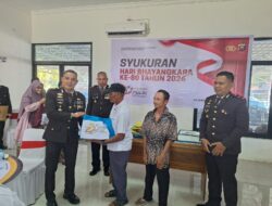 Kabag Ops Polres Ketapang Gelar Syukuran Hari Bhayangkara ke-80 Bersama TKBM dan Nelayan di Pelabuhan Sukabangun