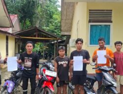 Terjaring Patroli Penertiban, Para Balap Liar Jalani Proses Penyelesaian di Polsek Ella Hilir