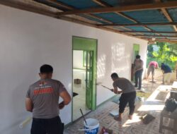 Wujud Kepedulian terhadap Rumah Ibadah, Polsek Kendawangan Gelar Aksi Renovasi Surau Harauda