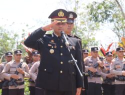 Polres Melawi Berikan Penghormatan Terakhir Kepada Aiptu M.T.L Tobing