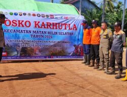 Sinergitas Cegah Karhutla, Bhabinkamtibmas Polsek Matan Hilir Selatan Ikuti Apel dan Monitoring Posko Karhutla Bersama Instansi Terkait