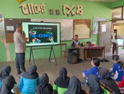 Cegah Kenakalan Remaja Sejak Dini, Bhabinkamtibmas Polsek Sungai Tebelian Isi Materi MPLS di SMPN 1 Sungai Tebelian