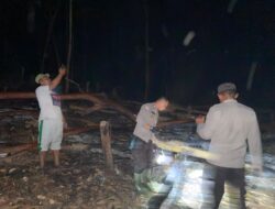 Polsek Ella Hilir Laksanakan Ground Check dan Verifikasi Dua Titik Hotspot, Lakukan Pemadaman dan Sosialisasi Pencegahan Karhutla