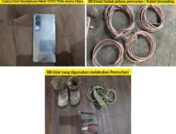 Satreskrim Polres Sekadau Ungkap Pencurian Kabel Grounding PLN di Lima Lokasi