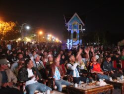 Polres Ketapang Gelar Nobar Final Piala Dunia 2026, Ratusan Warga Padati Taman Kedondong
