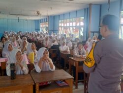 Cegah Penyalahgunaan Narkoba dan Kenakalan Remaja, Polsek Benua Kayong Sosialisasi kepada Peserta MPLS SMAN 2 Benua Kayong